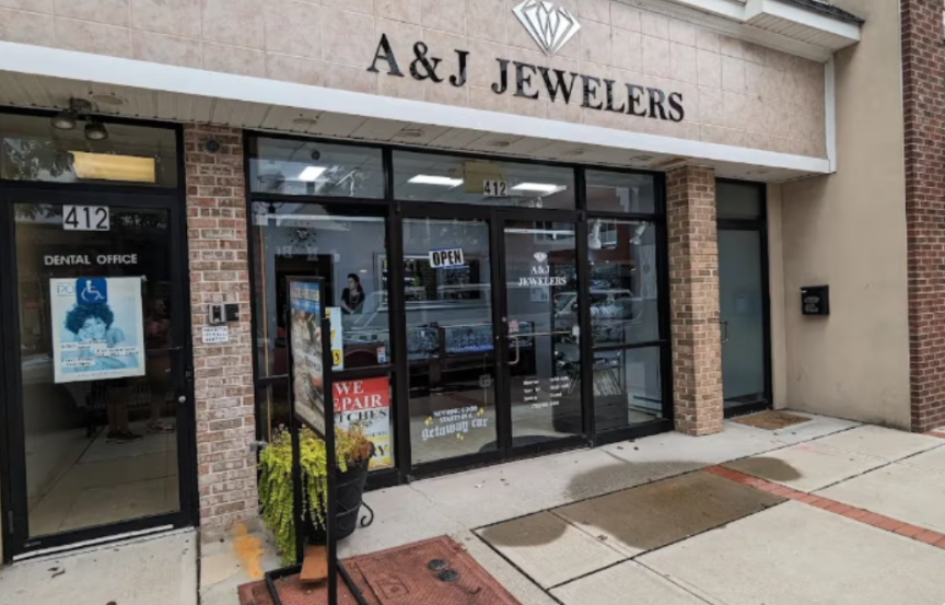 A&J Jewelers Storefront in Metuchen, NJ